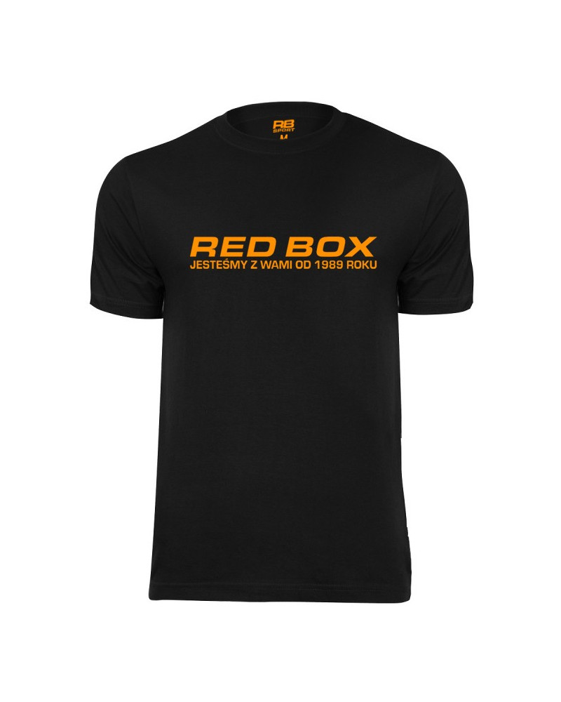 Koszulka bawełniana RED BOX 1989 - czarna