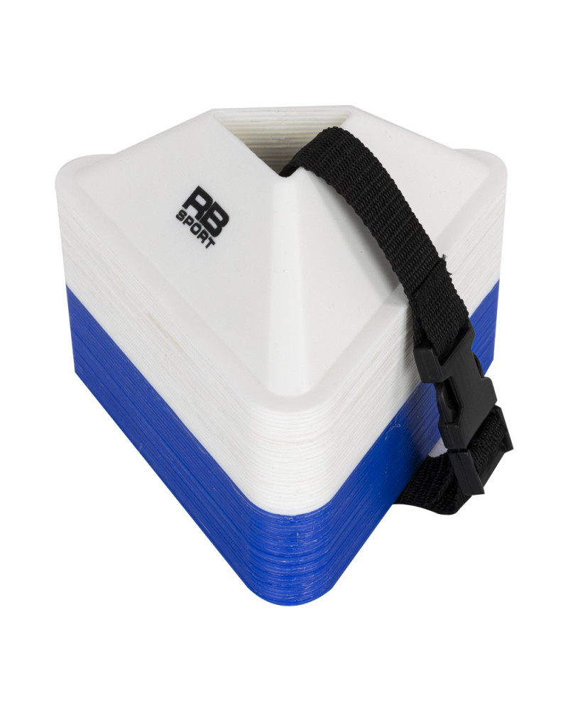 Stożki treningowe trójkątne RBsport RB54150BW - 50 szt