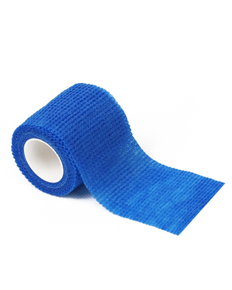Bandaż kohezyjny RBSPORT 5 cm x 4,5 m - niebieski
