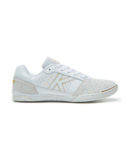 Halówki Kelme Elite białe ze złotymi detalami 55904 | Buty do futsalu