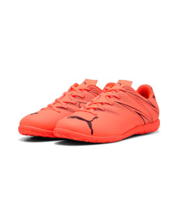 Pomarańczowe halówki dziecięce Puma ATTACANTO - buty halowe dla dzieci