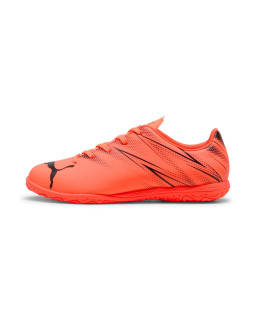 Pomarańczowe halówki dziecięce Puma ATTACANTO - buty halowe dla dzieci