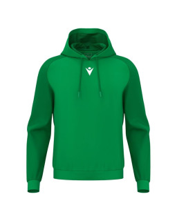 Zielona bluza Macron Horn z kapturem - bluza sportowa