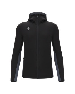 Czarna bluza Macron z długim zamkiem | Bluza sportowa