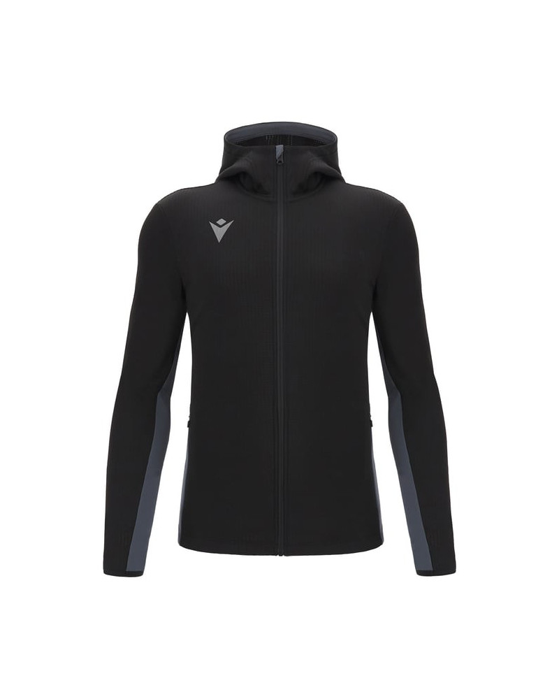 Czarna bluza Macron z długim zamkiem | Bluza sportowa