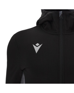 Czarna bluza Macron z długim zamkiem | Bluza sportowa