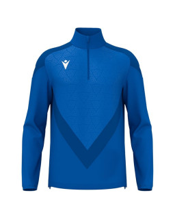 Bluza treningowa Macron Anduin niebieska | Krótki zamek 1/4