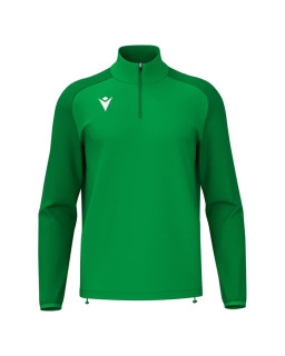 Bluza treningowa Macron Isen zielona 1/4 zip - bluza sportowa