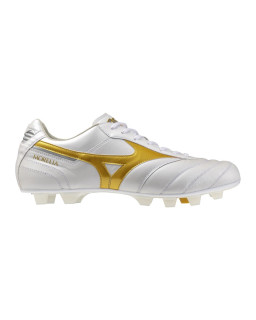Mizuno Morelia II ELITE białe złote – skóra kangurza | RED BOX