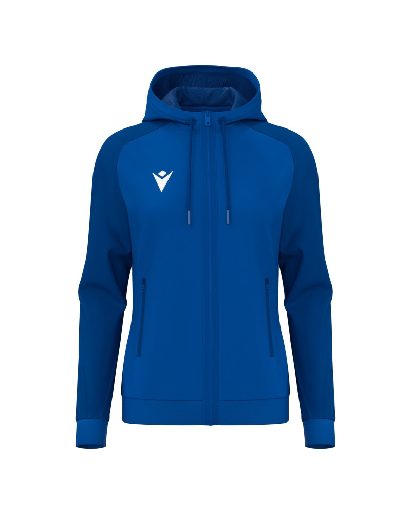 Damska bluza Macron Atlas niebieska | Bluza sportowa z kapturem