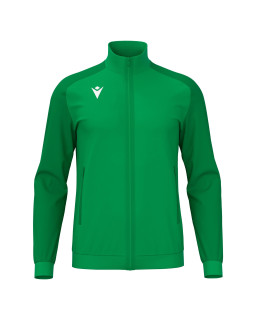 Bluza sportowa Macron Anubis zielona | Pełny zamek Poly Dry