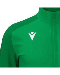 Bluza sportowa Macron Anubis zielona | Pełny zamek Poly Dry